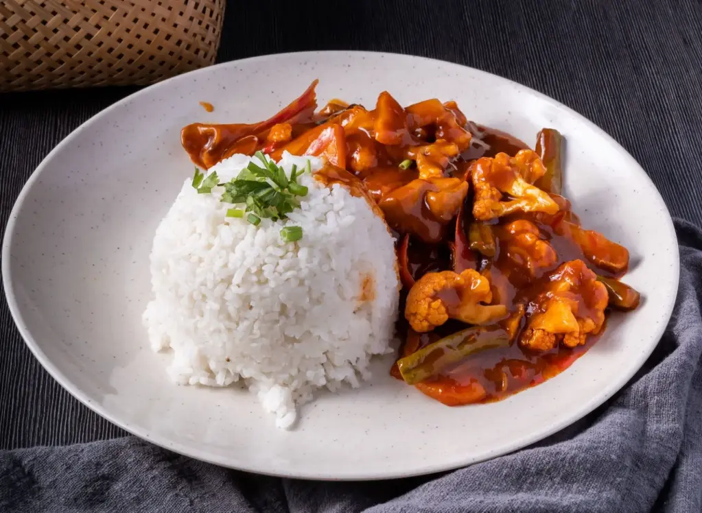 Nasi Putih + Ayam Masak Pedas 