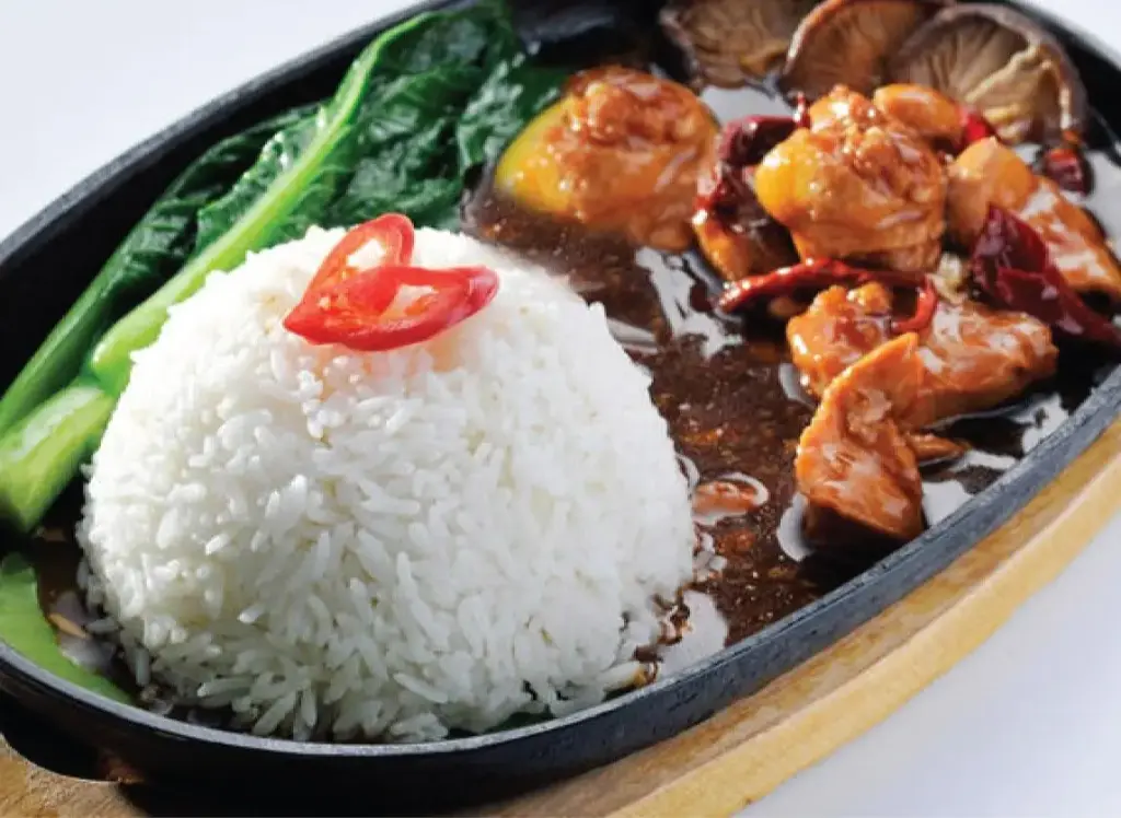 Sizzling Chicken Rice
