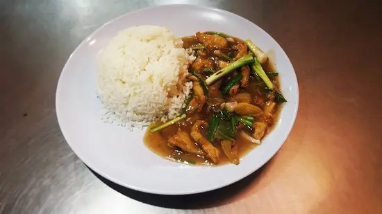 GINGER & ONION CHICKEN + RICE