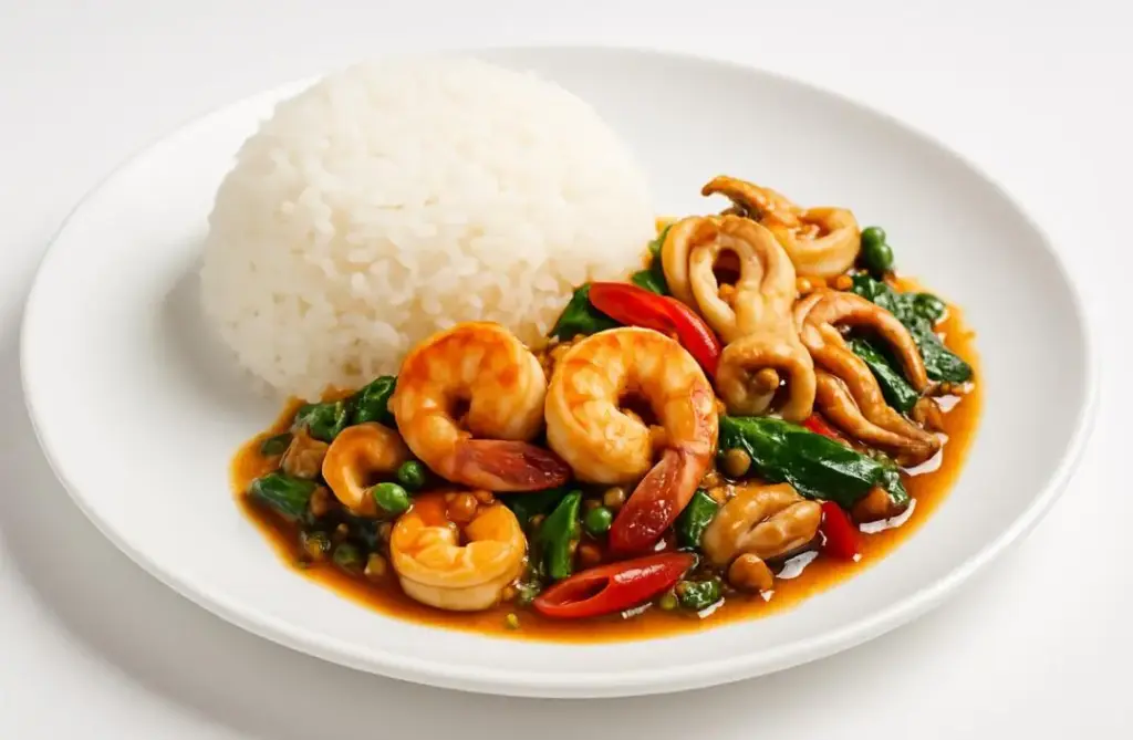 SPICY SEAFOOD + RICE