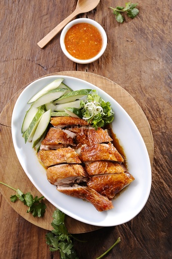 SIGNATURE ROASTED CHICKEN RICE-HALF