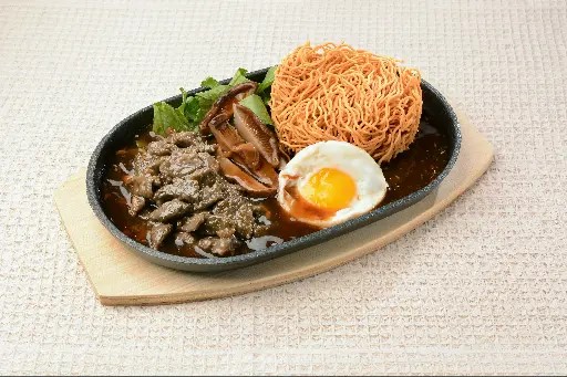Sizzling Mushroom Beef Yee Mee / Noodle / Rice