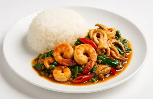 SPICY SEAFOOD + RICE