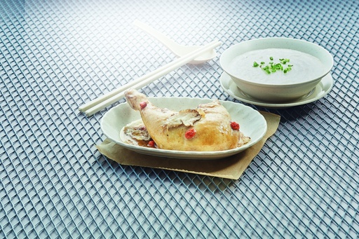 SET F - FRANGRANT HERBAL SALTED CHICKEN LED + PORRIDGE